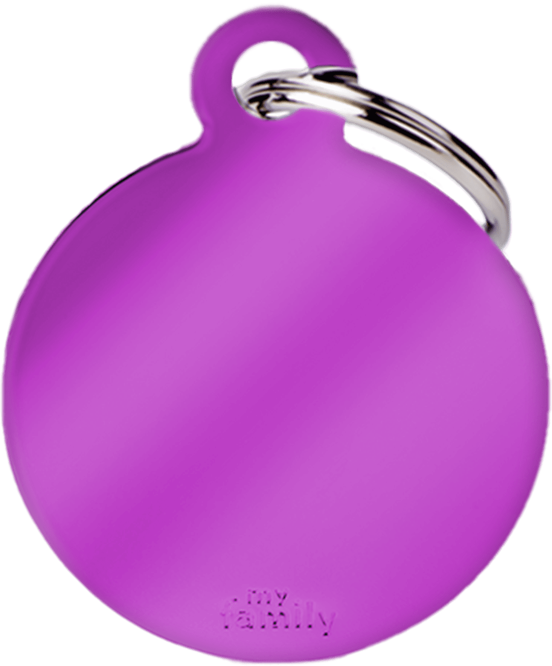 Purple Dec's Pets Tag